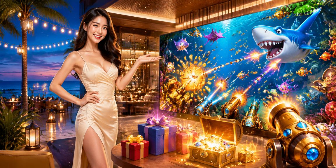 Không khí vui chơi bắn cá điện tử tại Phú Quốc bên bờ biển